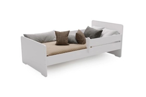 Letto singolo legno bianco - letto,