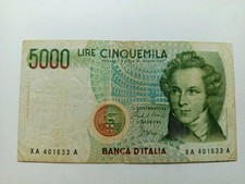 5000 LIRE V.BELLINI SERIE