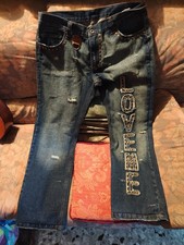 JEANS UNISEX  CON STRAPPO E BORCHIE STILE DOLCE GABBANA V.36 L.34