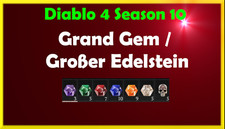 Diablo 4 SEASON 10 Grand Gem / Gemma Grande XBOX Ps5 D4 SC