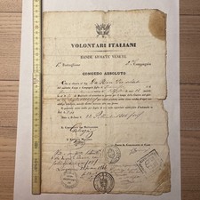 Storico Documento 1866 Bande