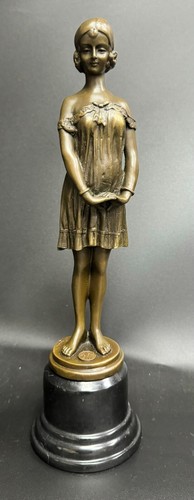 Graziosa statua bronzo - statua, in