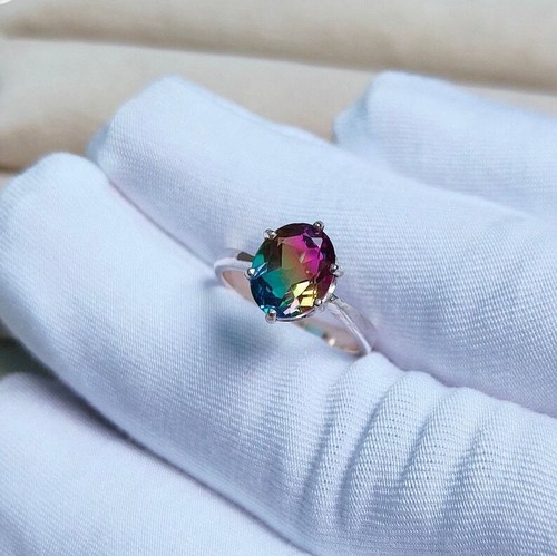 Anello tormalina anguria - tormalina,