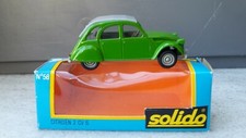 SOLIDO FRANCE REF 56 CITROEN 2 CV 6 VERTE CAPOTE FERMEE QUASI NEUVE EN BOITE