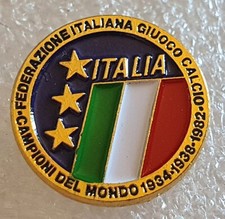 Distintivo calcio ⚽ FIGC❗spilla NAZIONALE ITALIANA 🇮🇹 pin CAMPIONI DEL MONDO❗