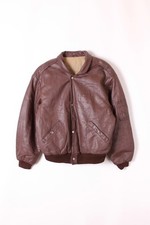Vintage Leather Flight Bomber