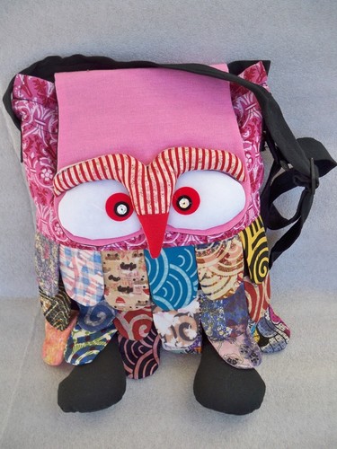Borsa spalla cotone gufo - spalla,