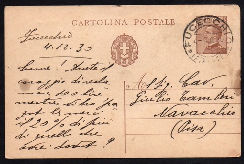 Regno 1930 cartolina postale - regno,