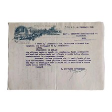 1929 Invernizzi Giovanni Caseificio Carta intestata lettera x Istituto Speriment