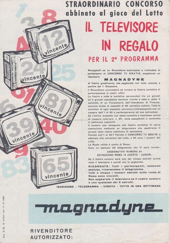 J057 magnadyne depliant - j057--magnadyne, tv-depliant