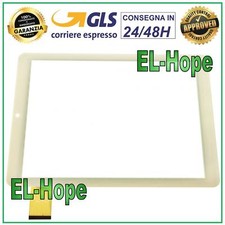 TOUCH SCREEN VETRO TABLET MAJESTIC TAB-397 3G DIGITIZER 9,7" ORIGINALE BIANCO