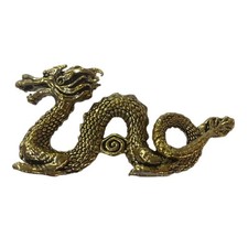 Statuetta di drago in ottone