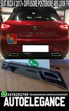 DIFFUSORE SEAT IBIZA 5 V 2017-2021 PARAURTI POSTERIORE NERO LUCIDO FR LOOK ..