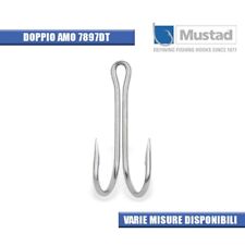 1 Pacco da 50 pz di Ami doppi Mustad, Ref. 7897Dt, Size 24,25 per traina octopus