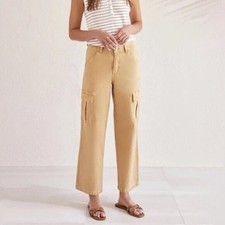 Pantaloni cargo a gamba larga