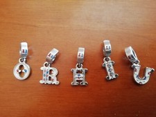 Lotto 5 Charms In Argento 925 E Smalti Isola Bella