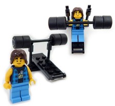 NUOVO LEGO BENCH PRESS MINIFIG