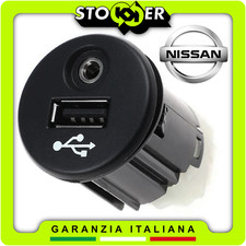 Adattatore Modulo Audio Ingresso AUX 3.5mm Presa Porta USB per NISSAN QASHQAI