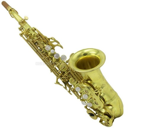 Sassofono soprano curvo ottone