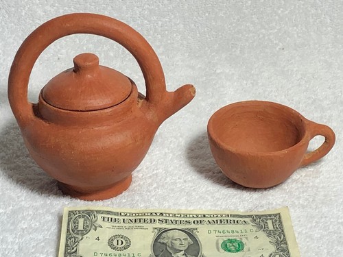 Vecchia teiera tazza negrito - teiera/tazza,