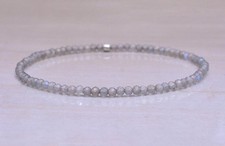 Bracciale elasticizzato Natural Flash Labradorite 2-3 mm perline in pietra...