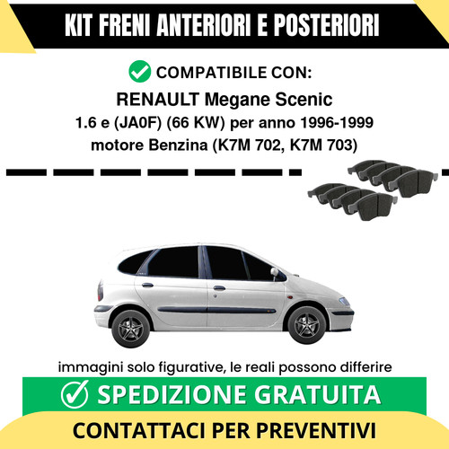 Pastiglie freno ant post - pastiglie,