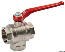 Valvola a sfera ottone 3 vie