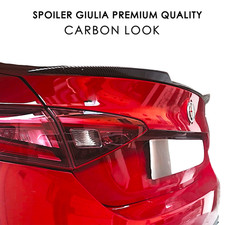 Alettone Spoiler baule Carbonio Look per Alfa Romeo Giulia Stile Quadrifoglio