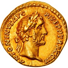 [#906354] Antonino Pio, Aureo, 159-160, Roma, Oro, EF(40-45), RIC:302A