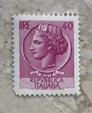Francobollo Siracusana 40 Lire