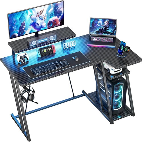 Gaming desk with led lights - gaming, &