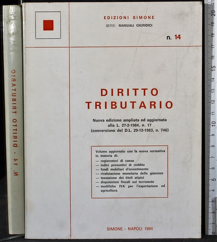 Diritto tributario 1984 - diritto,