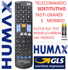 TELECOMANDO UNIVERSALE HUMAX; CLICCA SUL TUO MODELLO LO RICEVERAI GIA' PRONTO