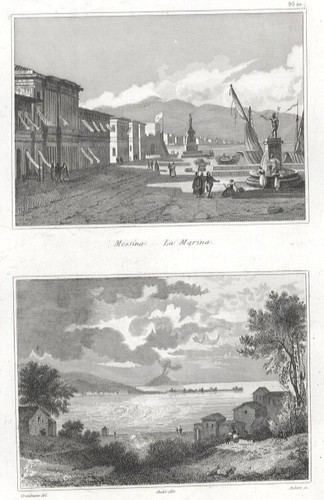 Messina cariddi incisione - cariddi, ,