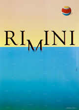 1995 * Manifesto Originale "Riviera di Rimini - Milton Glaser" Italia Turismo (A