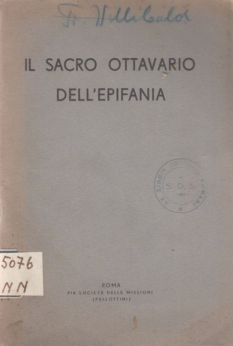1936 sacro ottaviario - sacro,