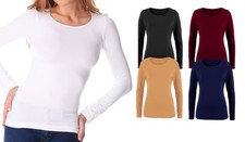 Pack 5 maglie termiche VKA20 interno felpato ass. Suami girocollo manica lunga