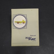 Poster degli autocarri Fiat dal 1903, pieghe e aloni, dimensioni 52,5x37 cm