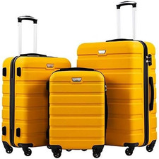 set valigie set di valigie Trolley rigido ultraleggero e capiente,Chiusura a com