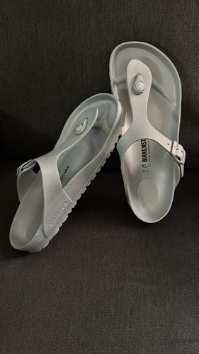 Birkenstock gizeh eva silver - birkenstock,
