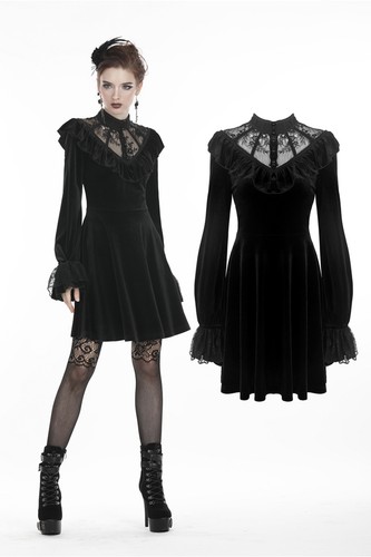 Abito donna dark love nero - abito,