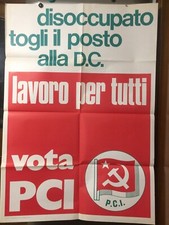 Manifesto originale 1972 PCI