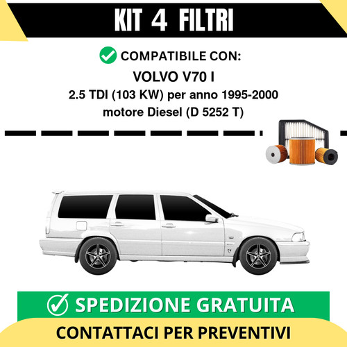 Kit filtri tagliando per - 4,