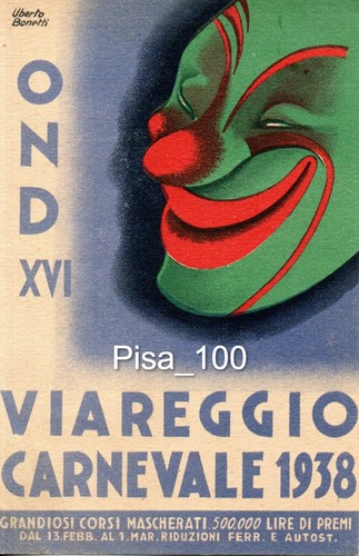 Carnevale viareggio 1938 - carnevale,