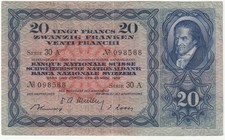 Banconota Svizzera 20 Franchi