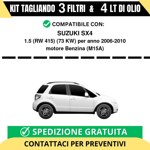 Tagliando per suzuki sx4 5 - per, 1.5