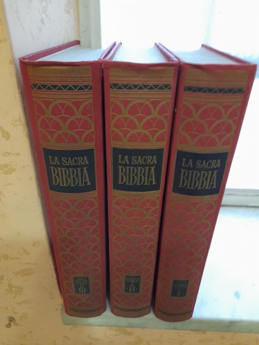 Sacra bibbia tre volumi - sacra,