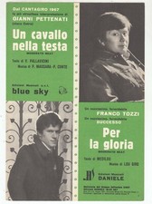 Spartito GIANNI PETTENATI Un cavallo nella testa - FAUSTO TOZZI Per la gloria 