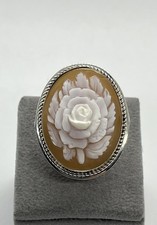 Anello In Argento Con Rosa In