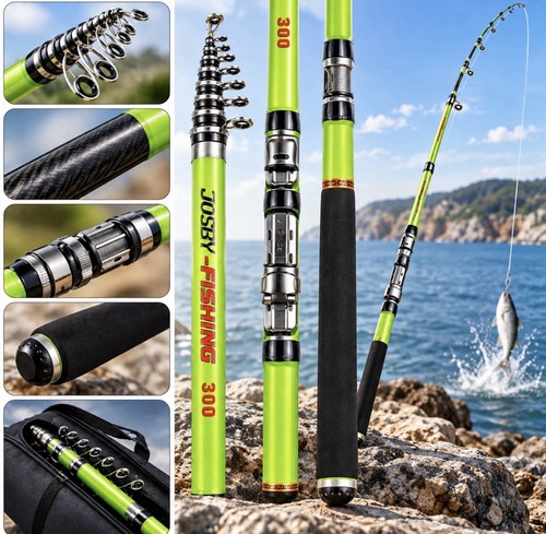 Canna pesca telescopica in - canna,